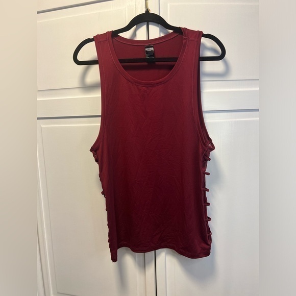 Victoria's Secret Tops - Victoria’s Secret Sport Tank Top With Mesh And Lace Up Detail On Sides